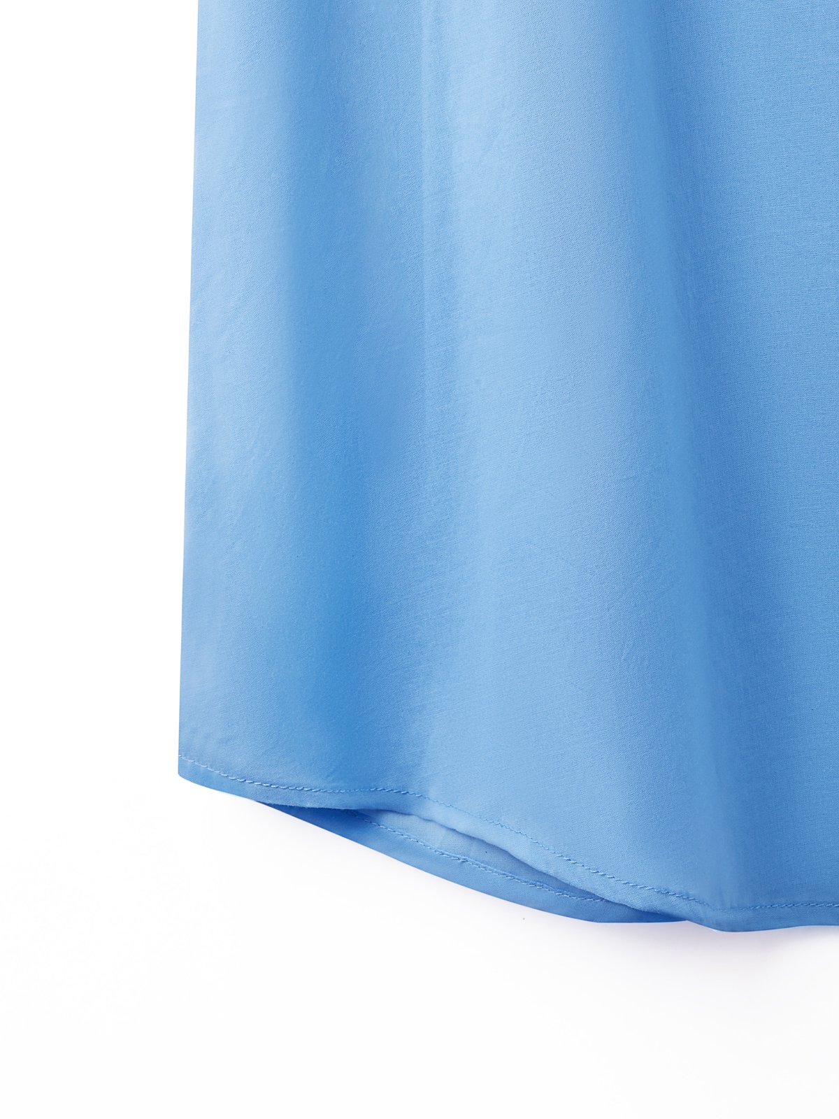 Loose Crew Neck Cotton Shirt & Blouses