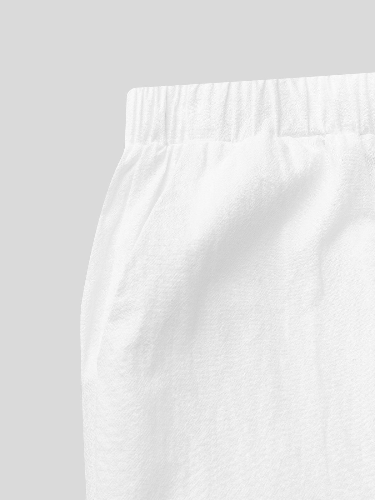 Plain Linen Cotton And Linen Loose Pants