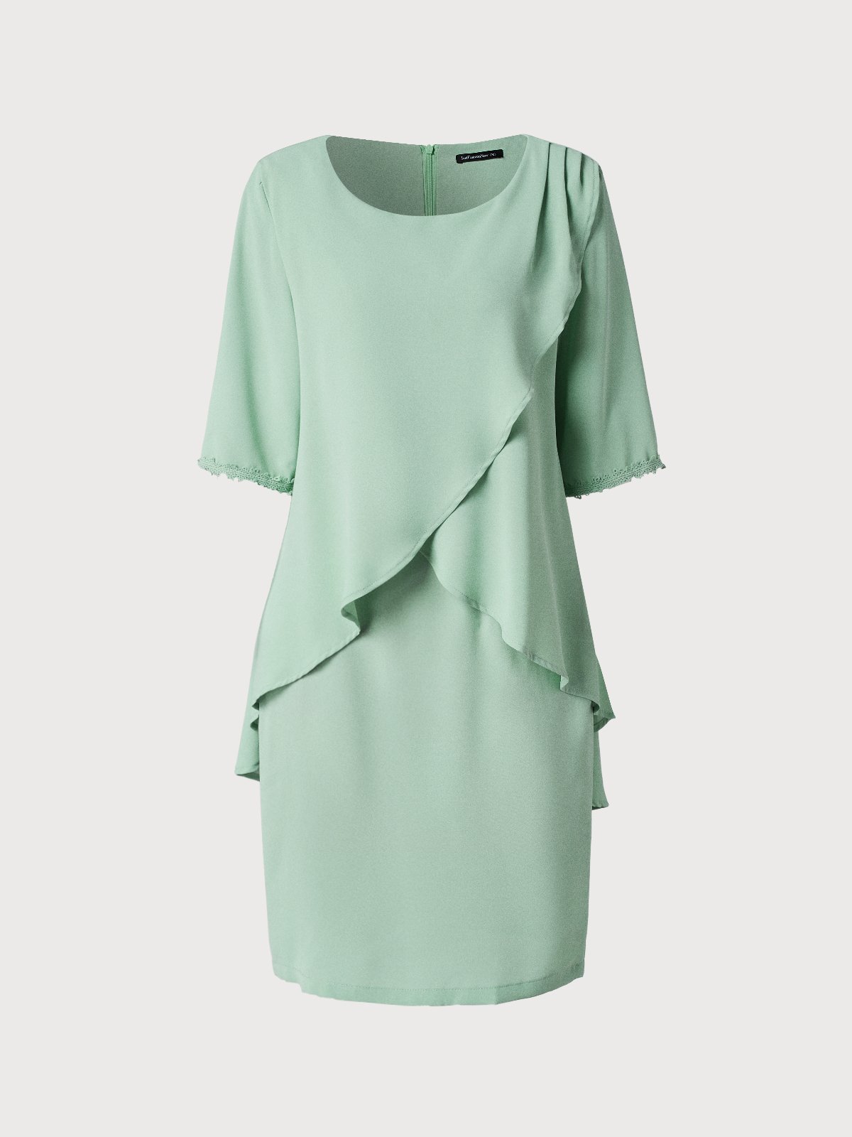 Tight Polyester Fibre Elegant Plain Dress