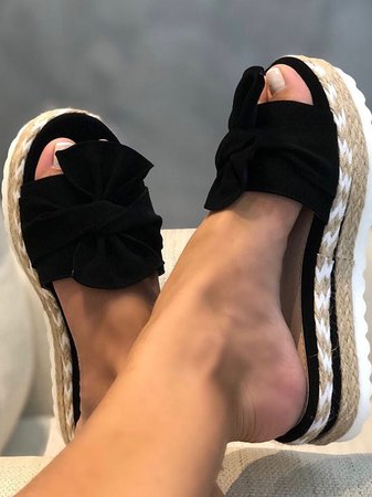 Suede Platform Sandals & Slippers