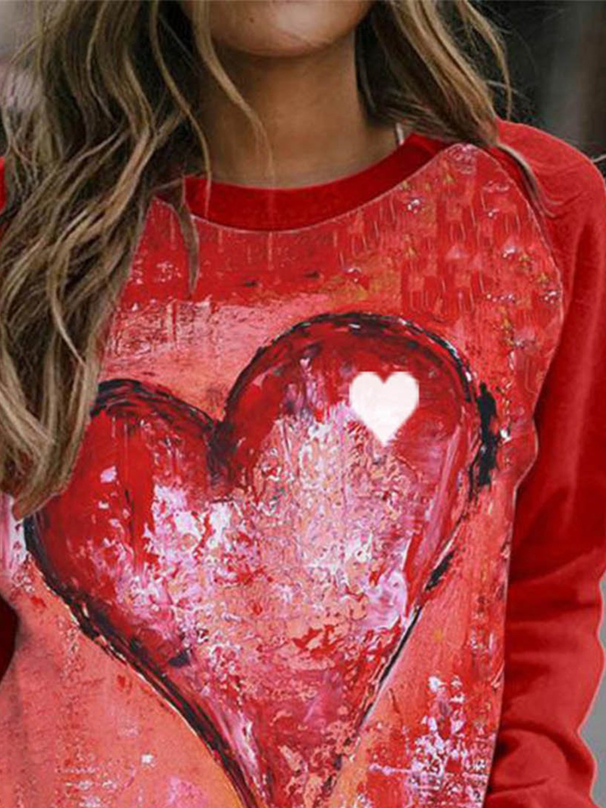 Casual Cotton-Blend Loose Crew Neck Sweatshirt & Hoodies