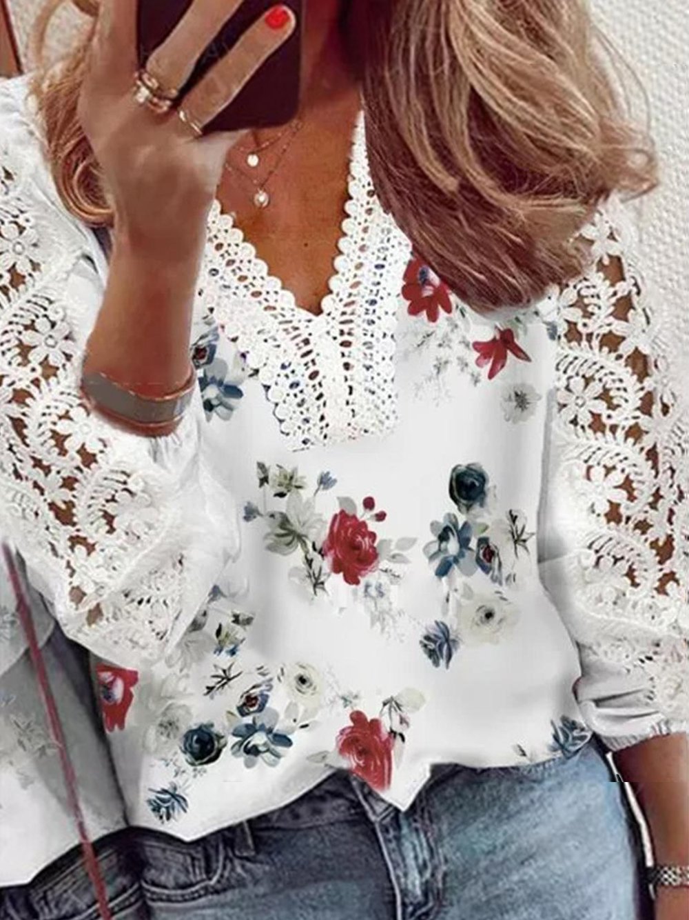 Casual Regular Fit Floral Shirt & Blouses