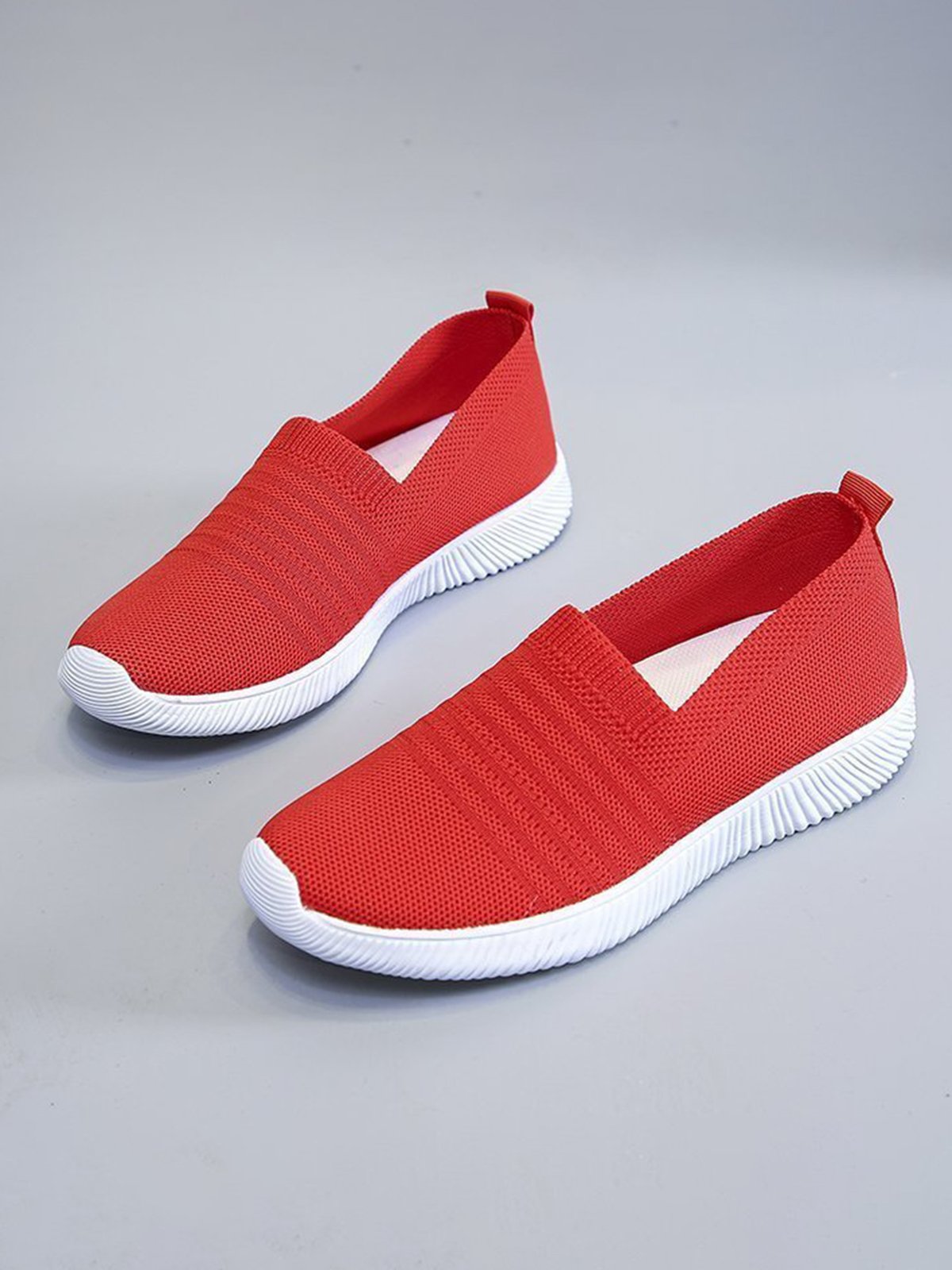 Plus Size Breathable Slip On Sports Sneakers