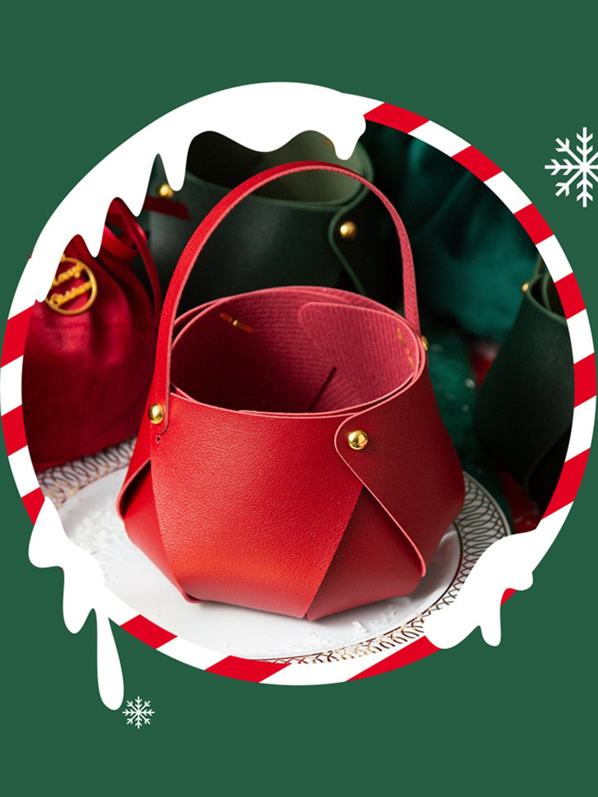 Christmas Apple Bag Gift Bag Storage Bag