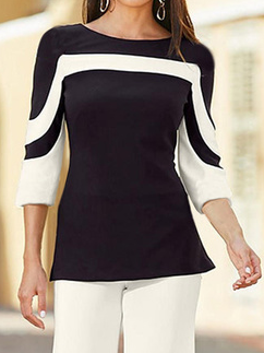 Crew Neck Regular Fit Elegant Two-Piece Set