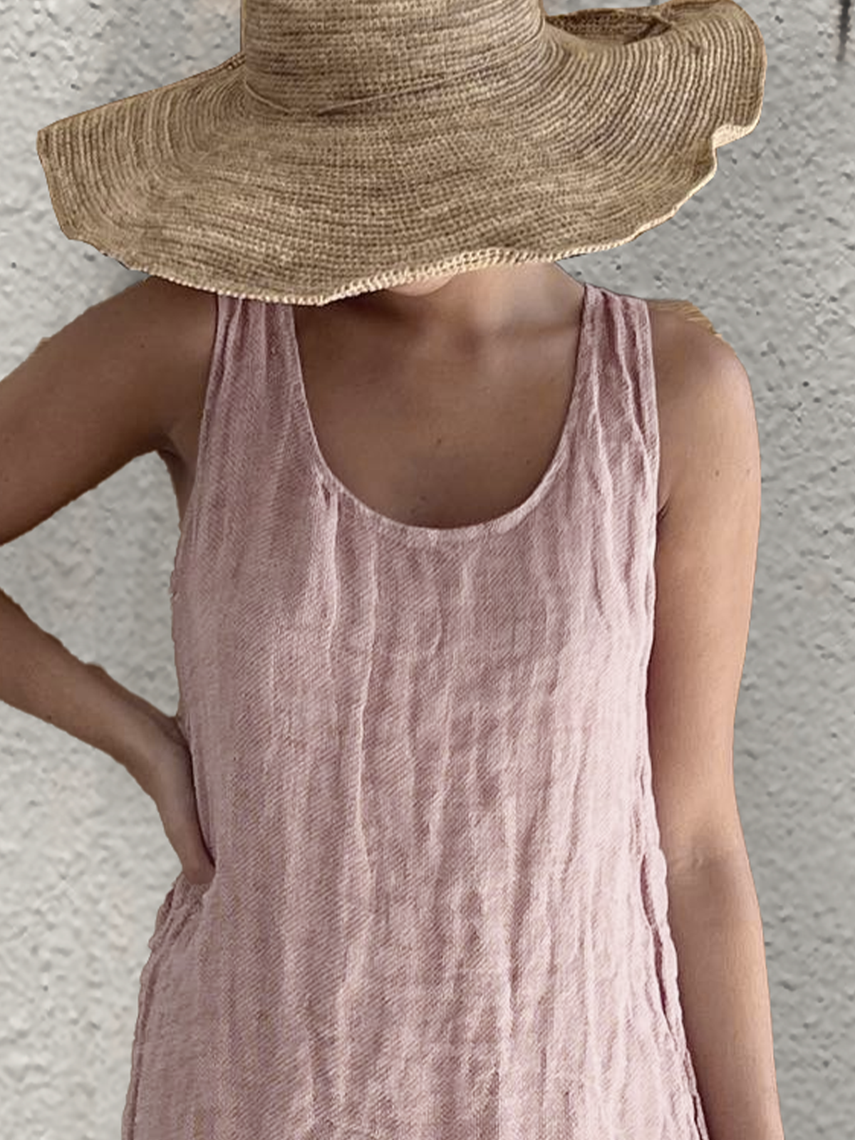 Cotton And Linen Casual Loose Dress