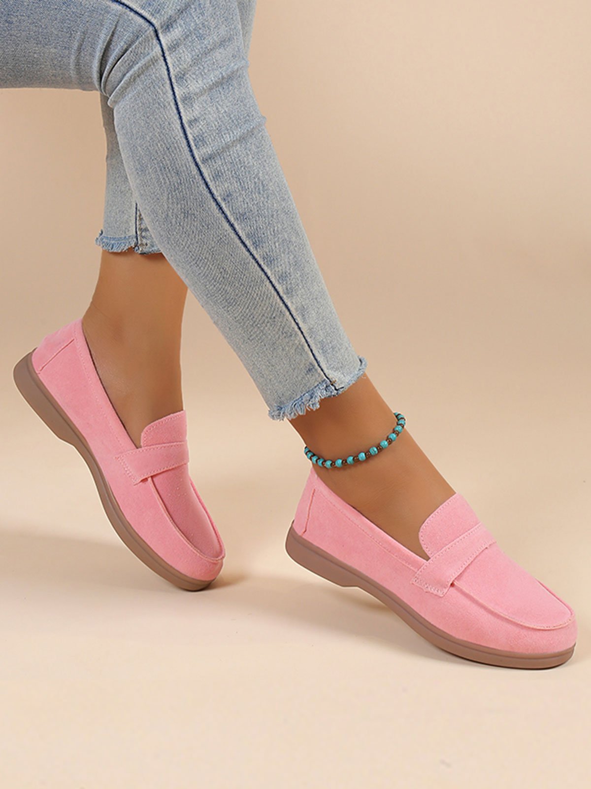 Casual Minimalist Slip On Loafers