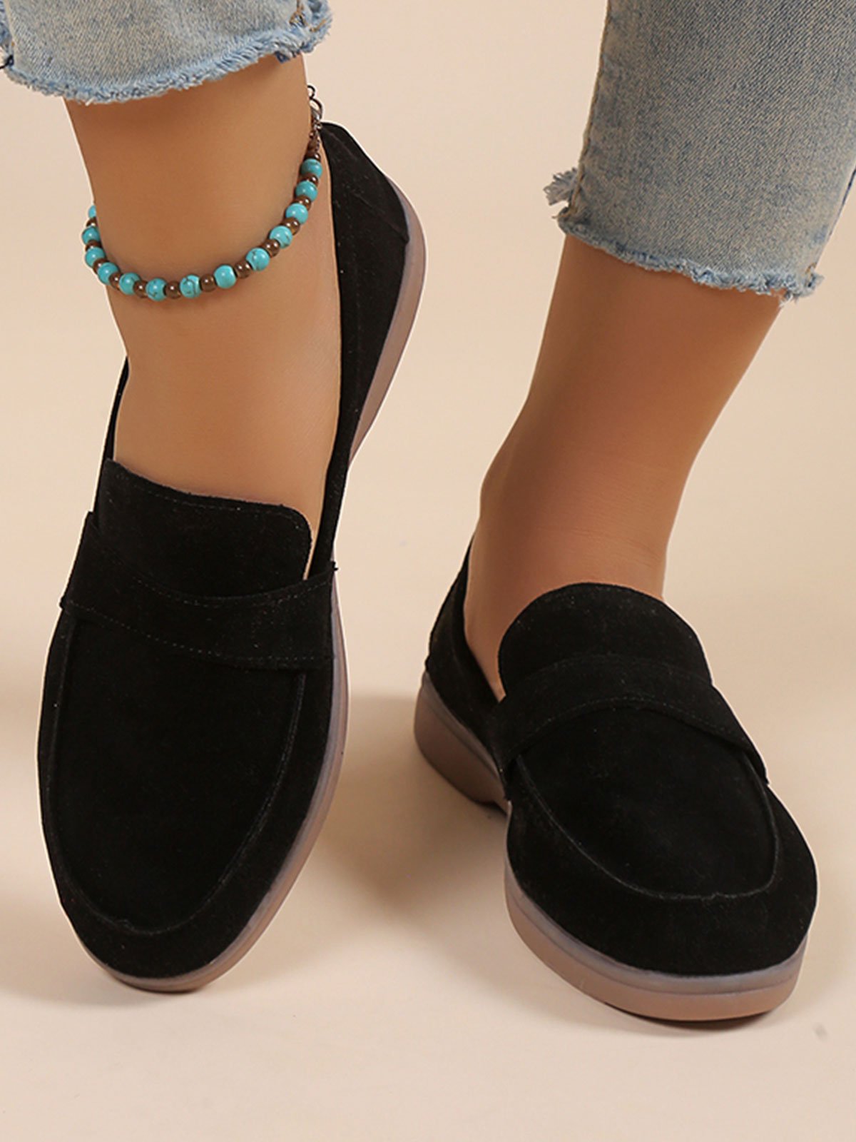 Casual Minimalist Slip On Loafers