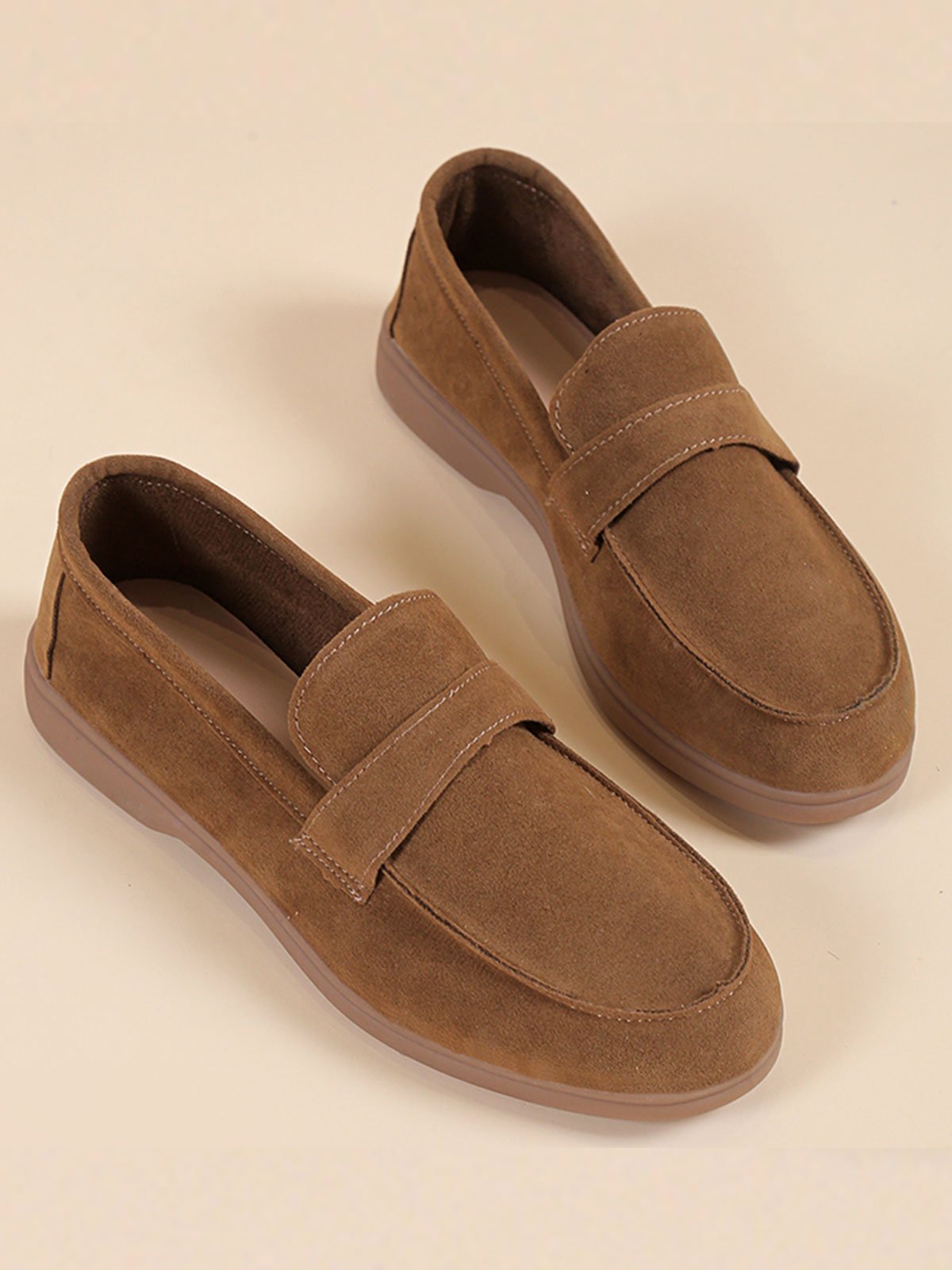 Casual Minimalist Slip On Loafers