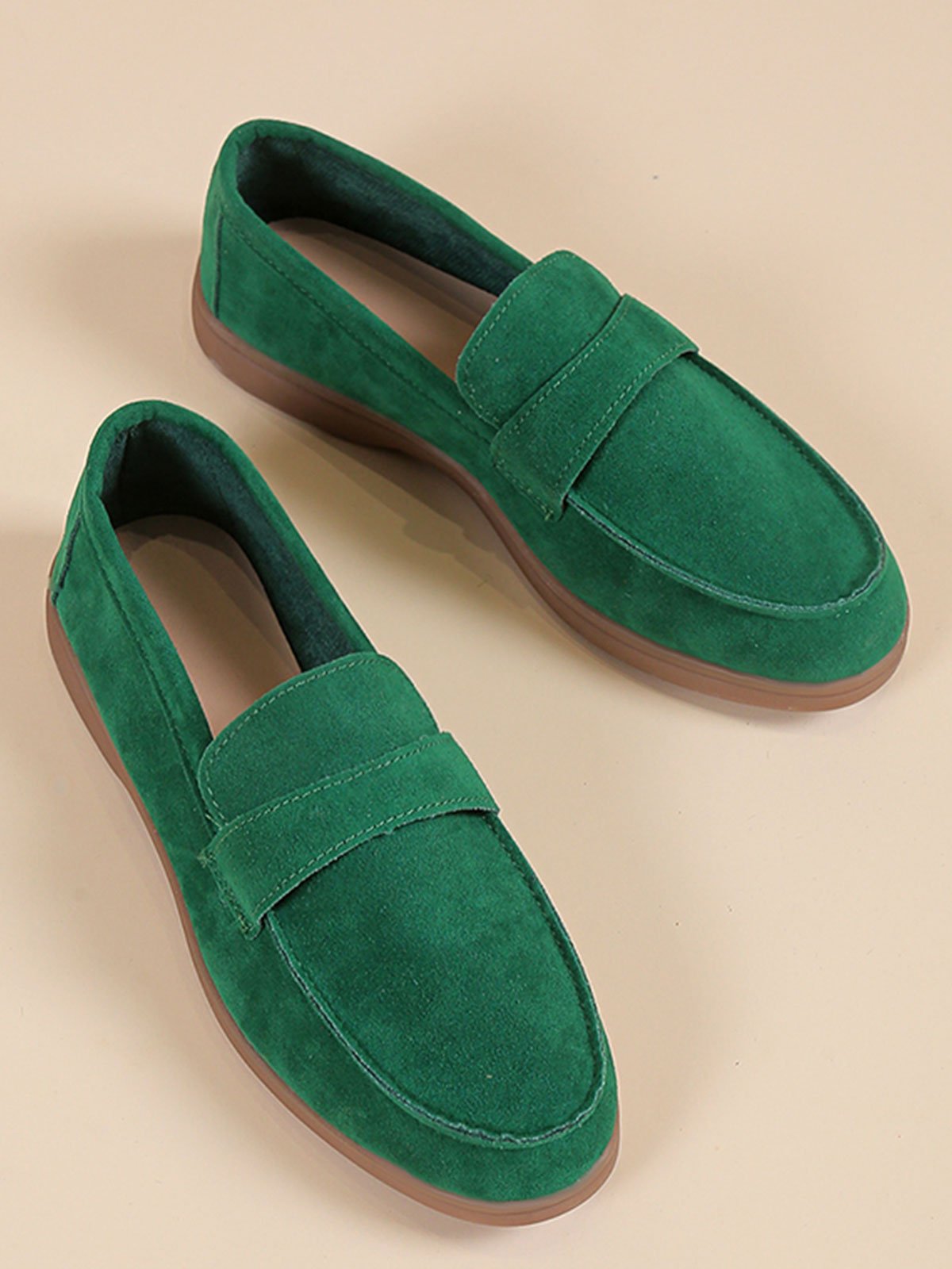 Casual Minimalist Slip On Loafers