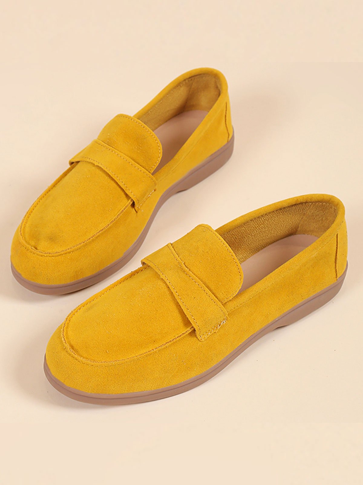 Casual Minimalist Slip On Loafers