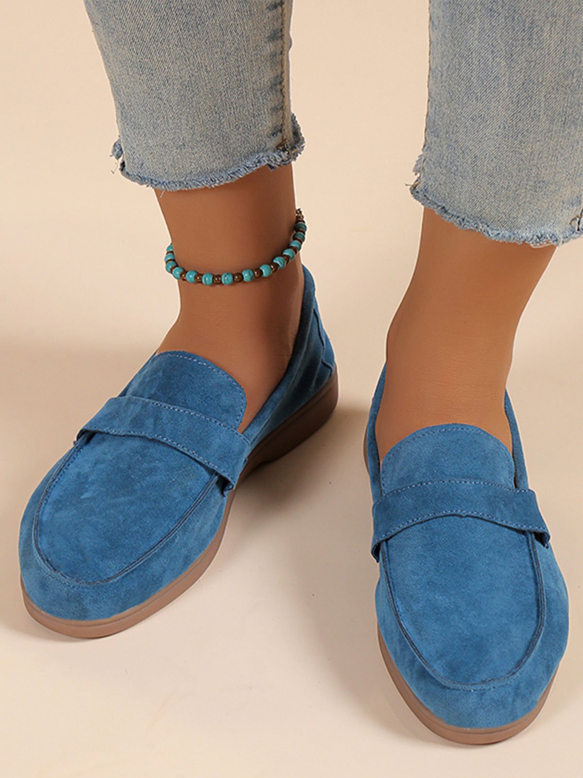 Casual Minimalist Slip On Loafers