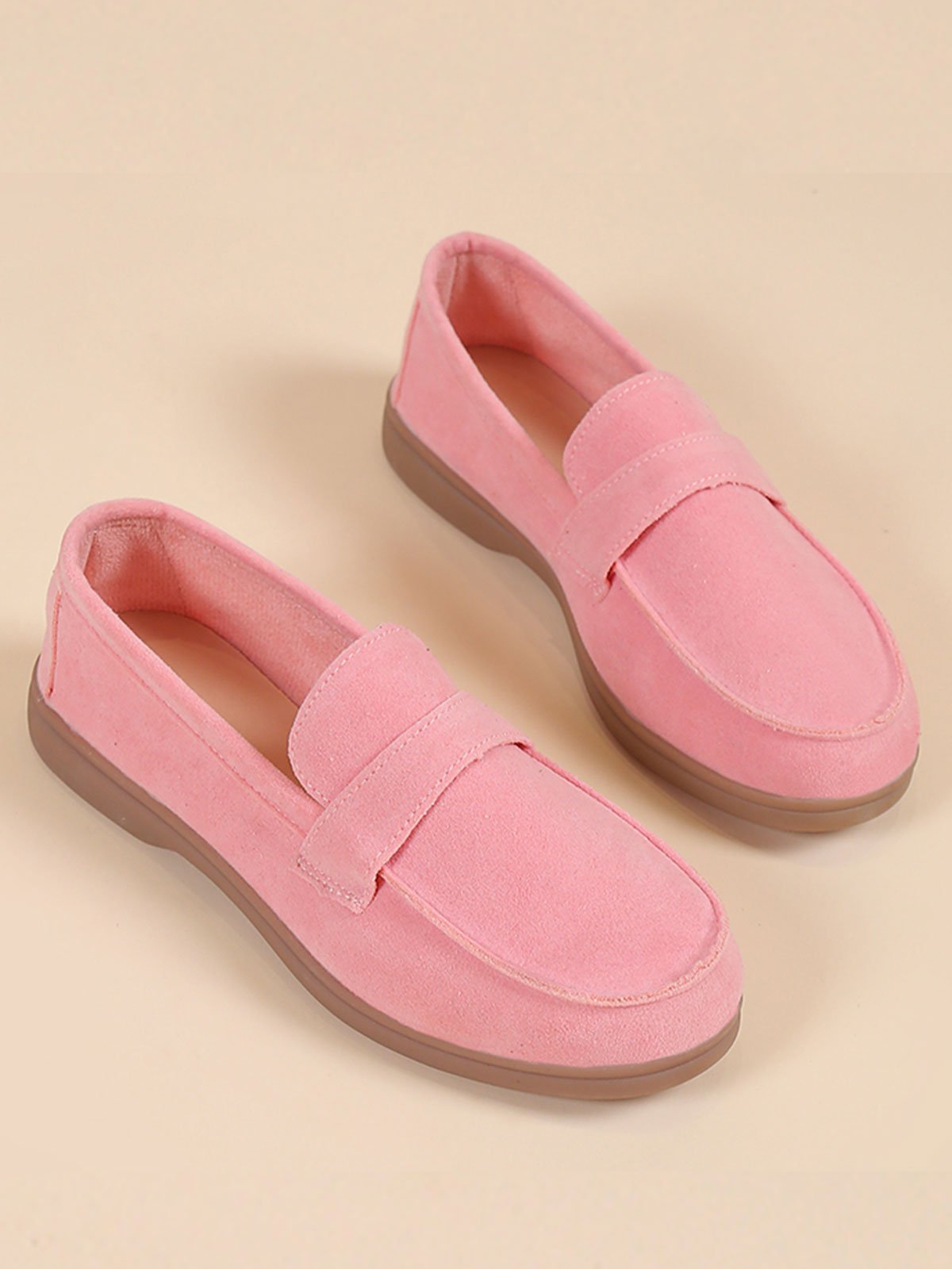 Casual Minimalist Slip On Loafers