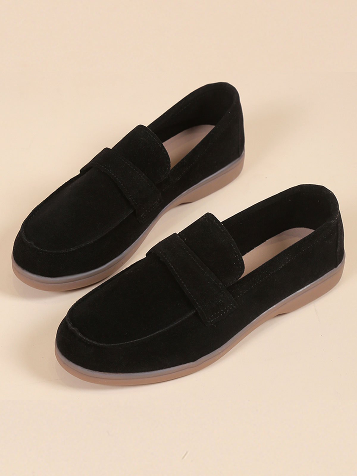 Casual Minimalist Slip On Loafers