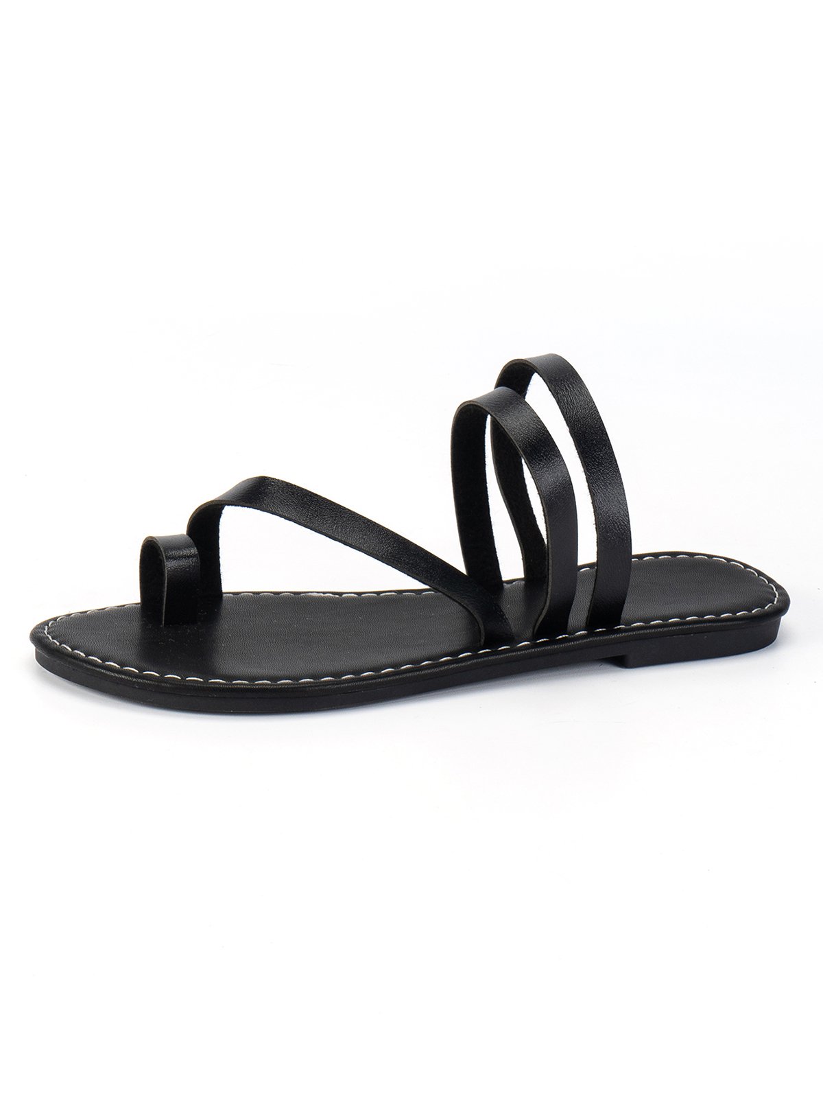 Vintage Toe Ring Beach Slide Sandals