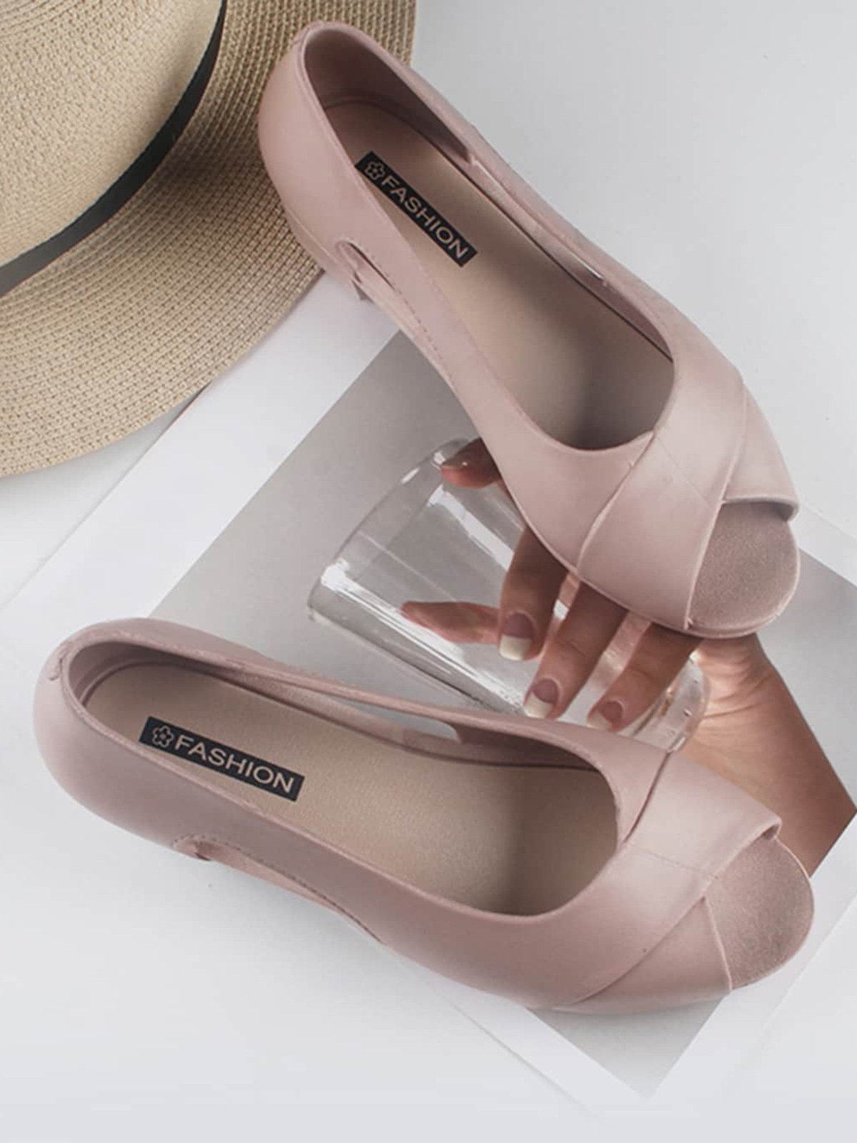 Waterproof Hollow out Peep-Toe Sandals