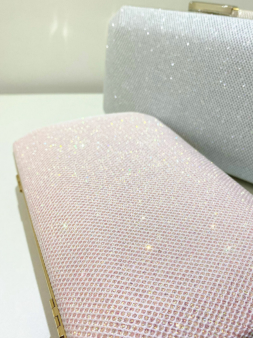Elegant Embossed Plaid Ladies Clutch Party Banquet