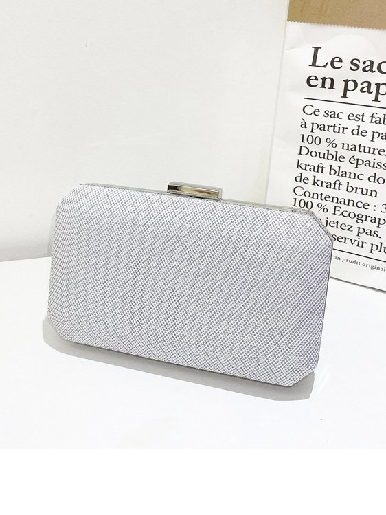 Elegant Embossed Plaid Ladies Clutch Party Banquet