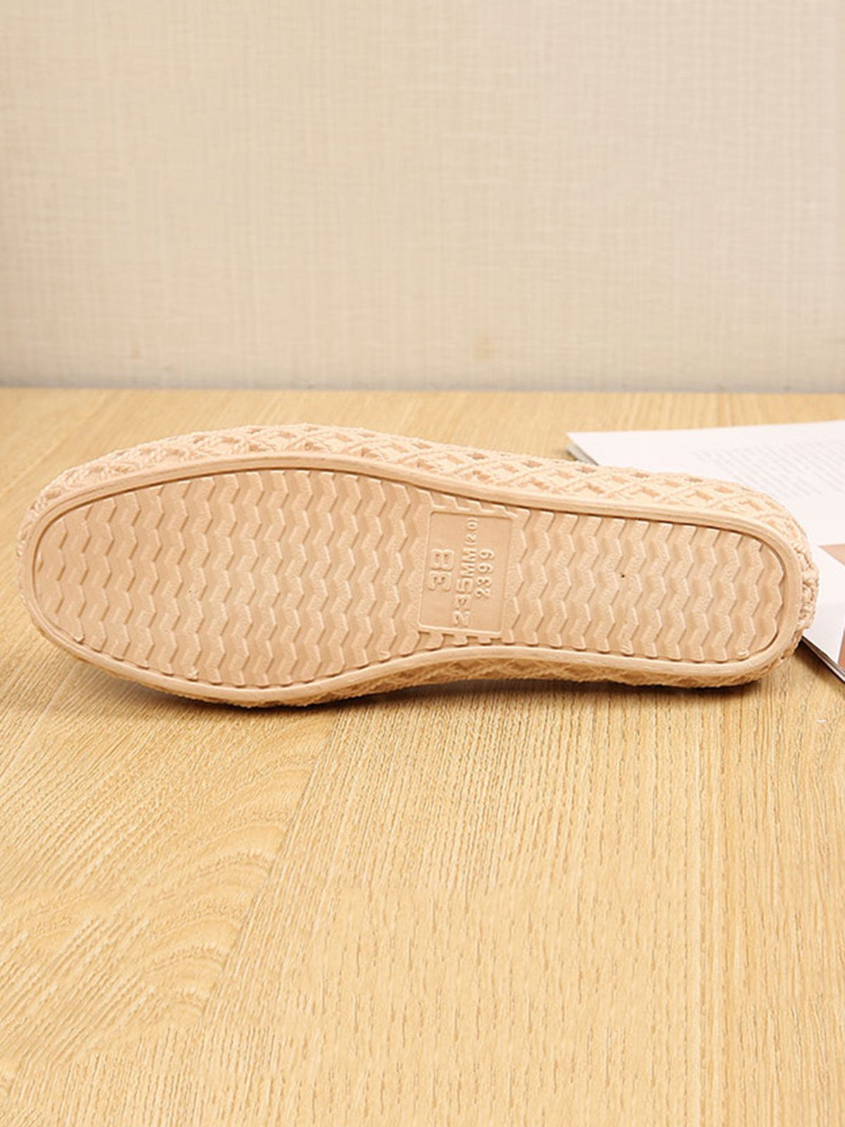 Women Hollow Out Waterproof Slip On Shoes