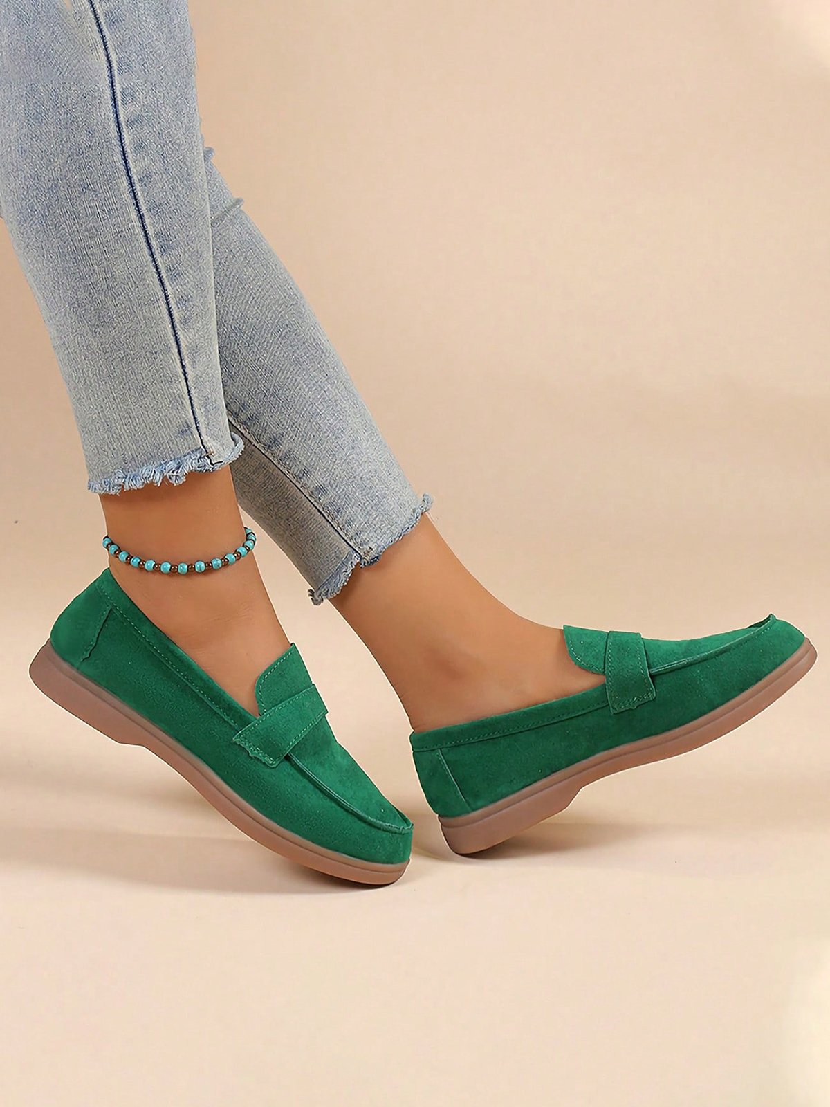 Casual Minimalist Slip On Loafers