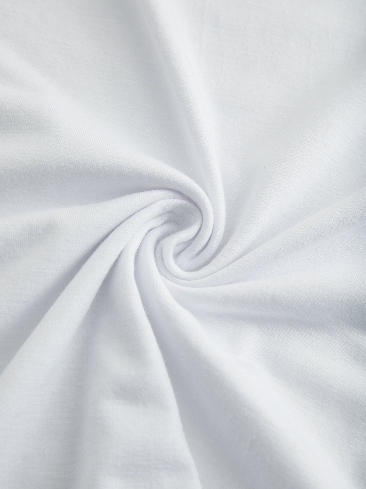 V Neck Loose Cotton-Blend Solid Long Sleeve Top