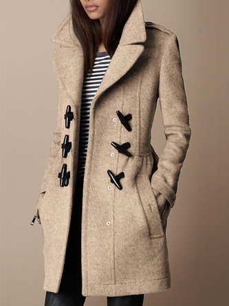 Elegant Wool-Blend Fit Coats