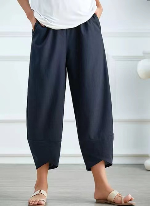 Loose Casual Plain Pants