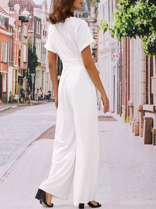 Notched Knitted Urban Jumpsuit