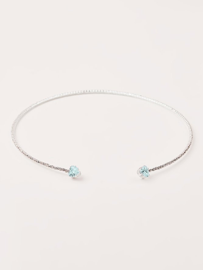 Banquet Party Full Diamond Choker Necklace Valentine's Day New Year Wedding Jewelry