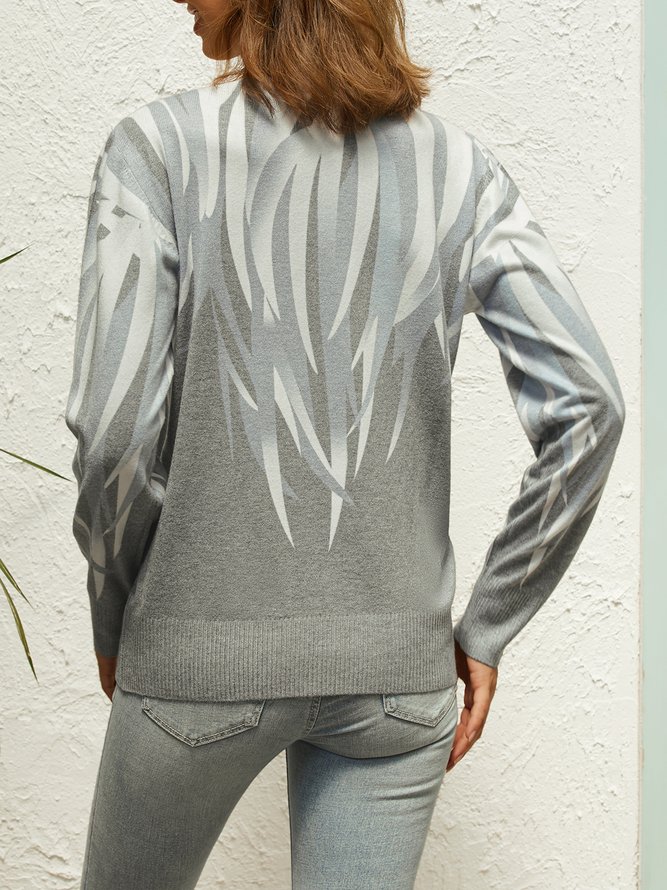 Crew Neck Regular Fit Casual Sweater