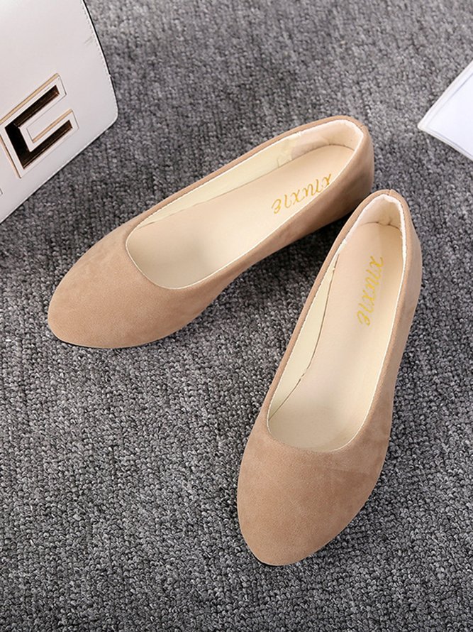 Multi-color Selection Velvet Simple Flat Shoes
