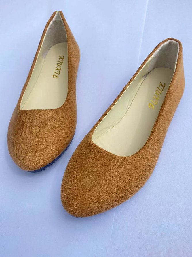 Multi-color Selection Velvet Simple Flat Shoes