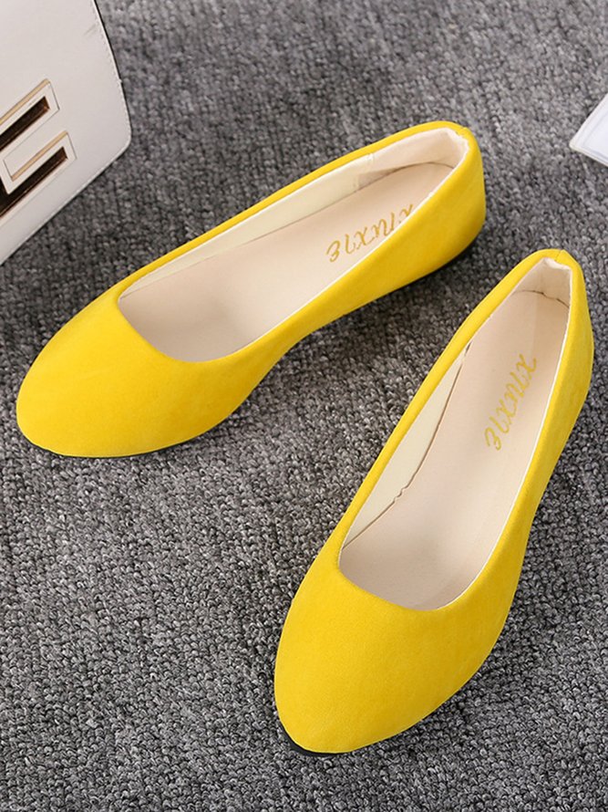 Multi-color Selection Velvet Simple Flat Shoes