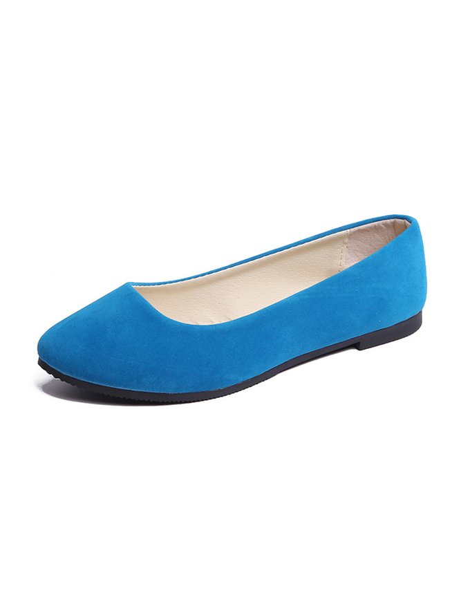 Multi-color Selection Velvet Simple Flat Shoes