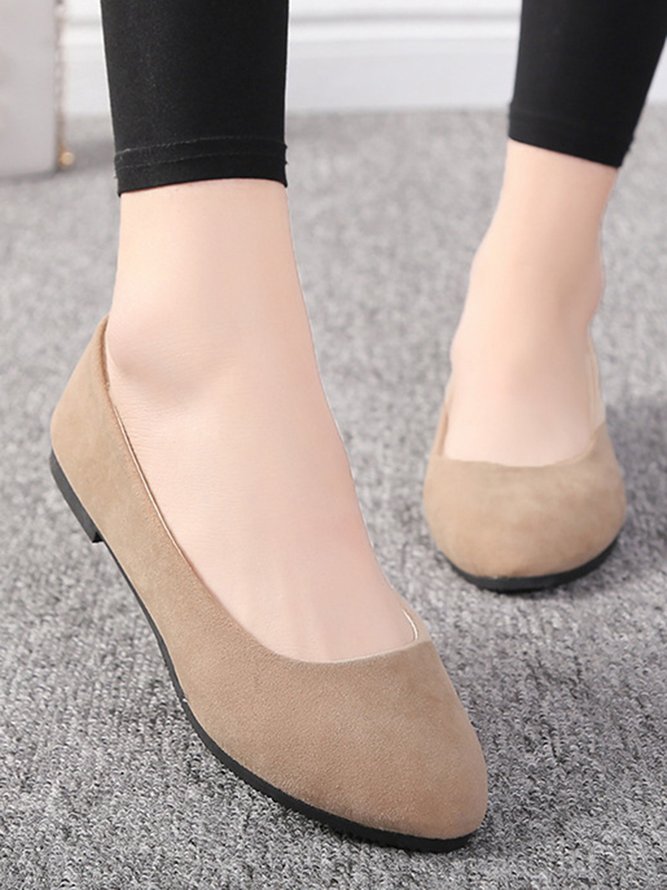 Multi-color Selection Velvet Simple Flat Shoes