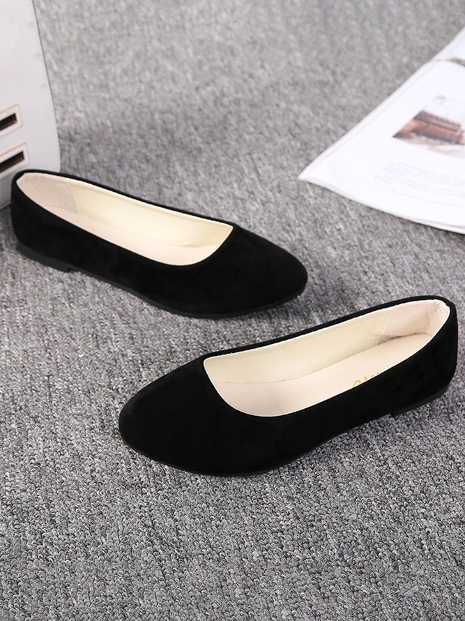 Multi-color Selection Velvet Simple Flat Shoes