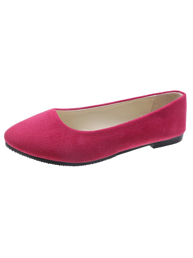 Multi-color Selection Velvet Simple Flat Shoes