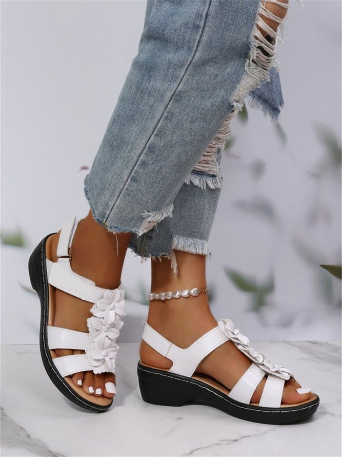 Vintage Floral Casual Sandals