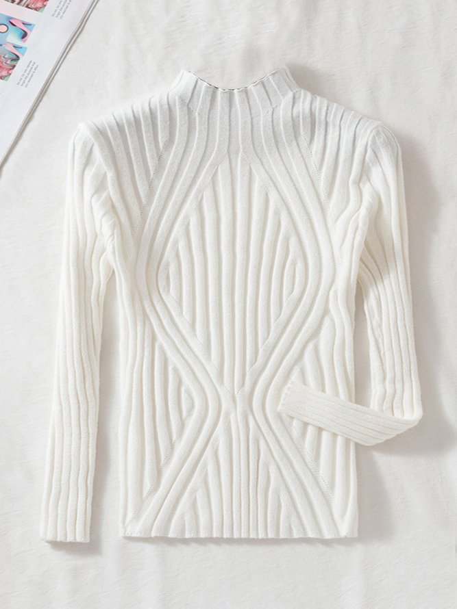 Women's Half Turtleneck Long Sleeve Base Layer Shirt Fall Winter Sweater