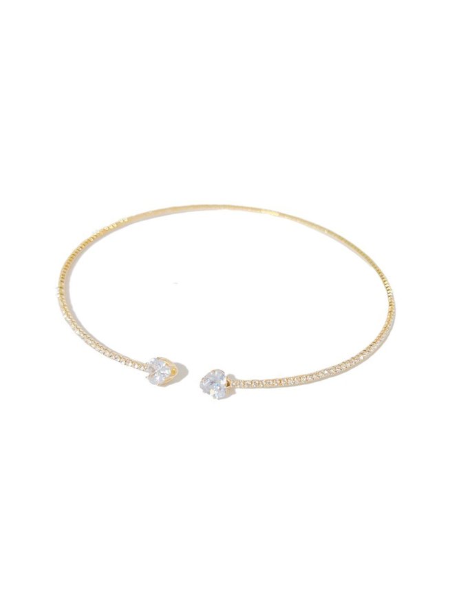 Banquet Party Full Diamond Choker Necklace Valentine's Day New Year Wedding Jewelry