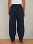Plain Casual Casual Pants
