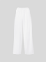 Crew Neck Plain Casual Two-Piece Set