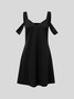 Urban Regular Fit Square Neck Knitted Dress
