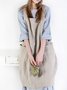 Casual Shift Solid Pocekts Sleeveless Dress