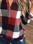 Fit Casual Checked/plaid Long Sleeve Top