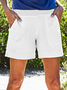 Casual Cotton Solid Shorts