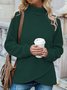 Casual Half Turtleneck Sweatshirt