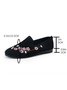 Floral Embroidery Breathable Mesh Fabric Flat Loafers