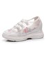 Breathable Mesh Floral Embroidery Casual Shoes