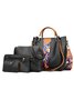 Casual Leather Handbag Set Business Ladies Bag